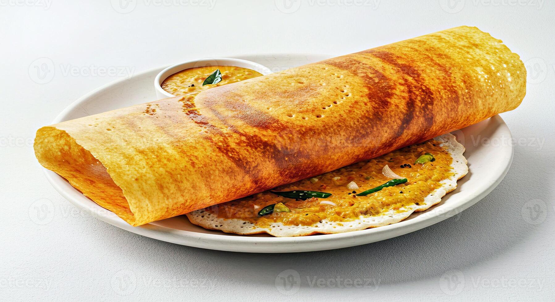 Masala Dosa Styled to Evoke a Feeling of an Exotic Culinary Adventure Gigapixel Low Res Scale X photo