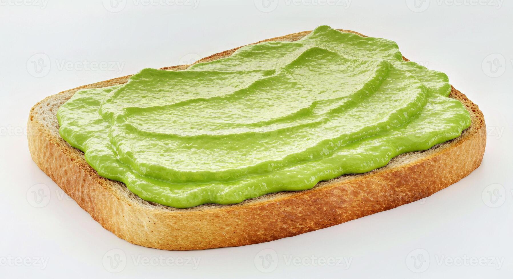 A slice of bread with avocado on it photo