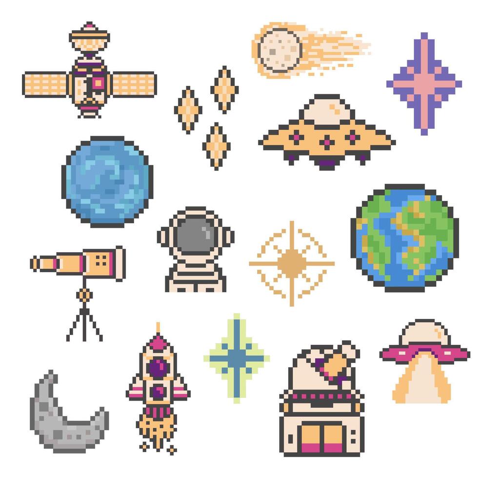 space set objects vector