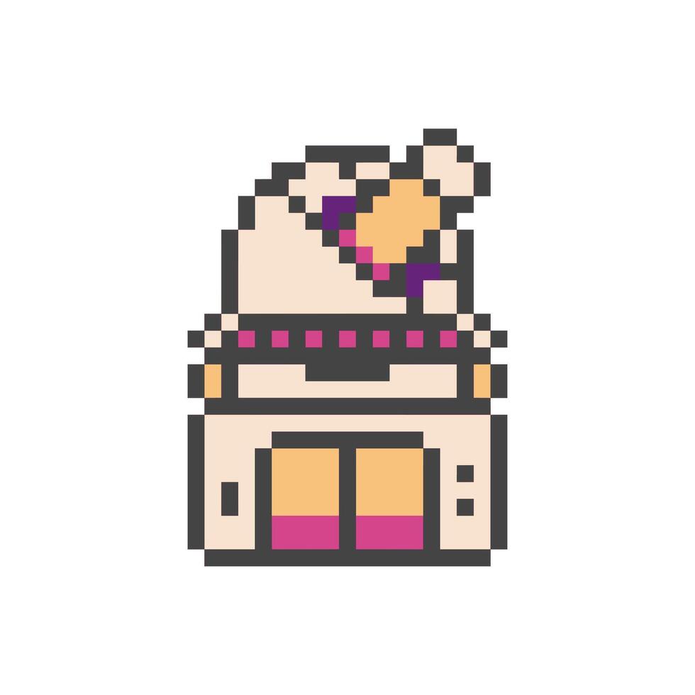 planetarium pixel art vector