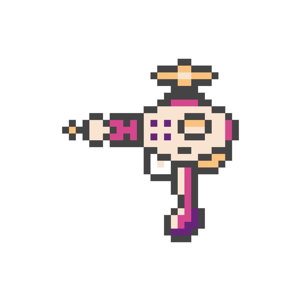 toy gun pixel vector