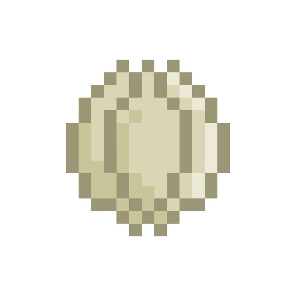 garlic pixel art vector