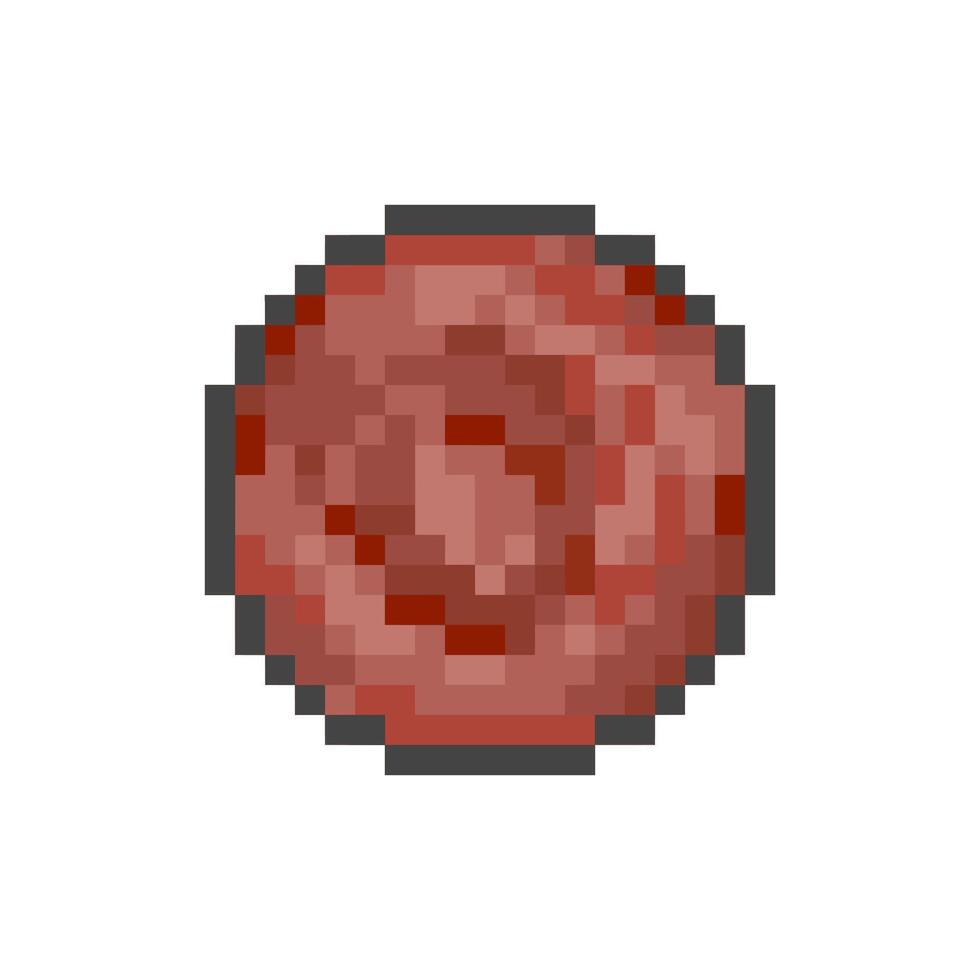 mars pixel art vector