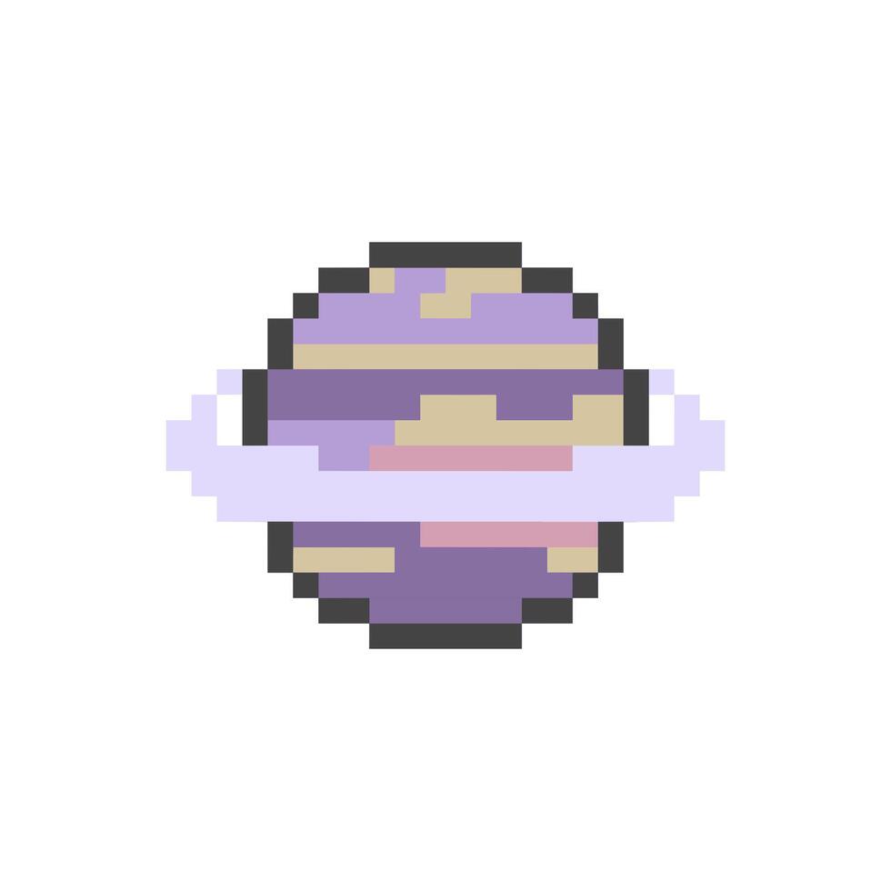 saturn planet pixel vector
