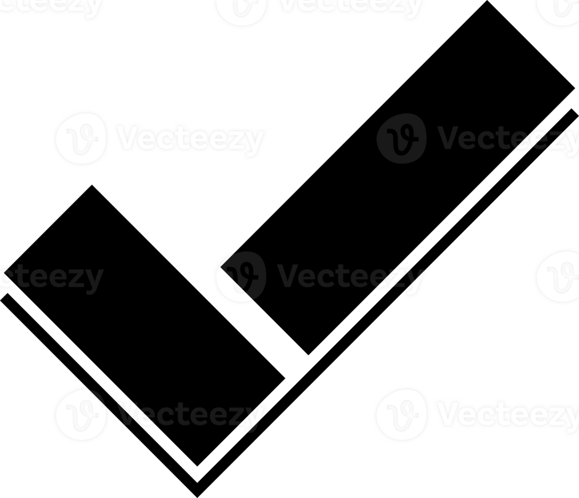 Black check mark icon png