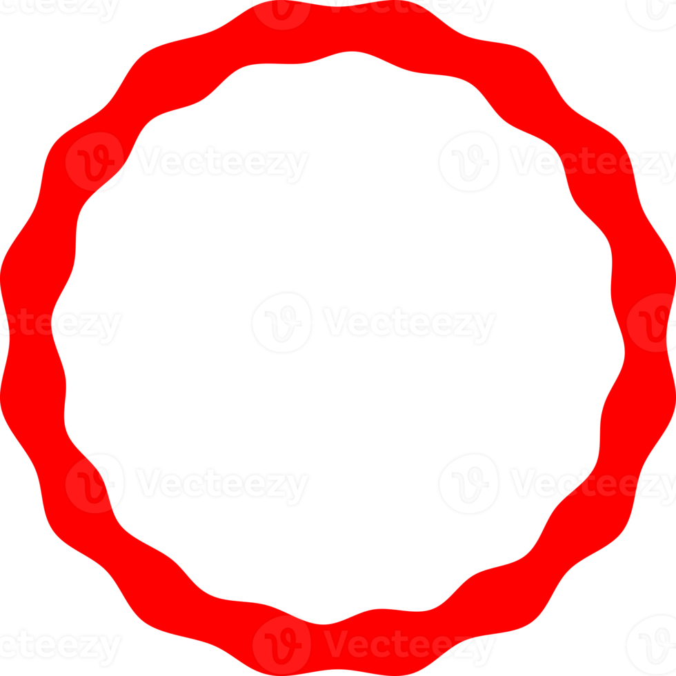 Red circle label frame png