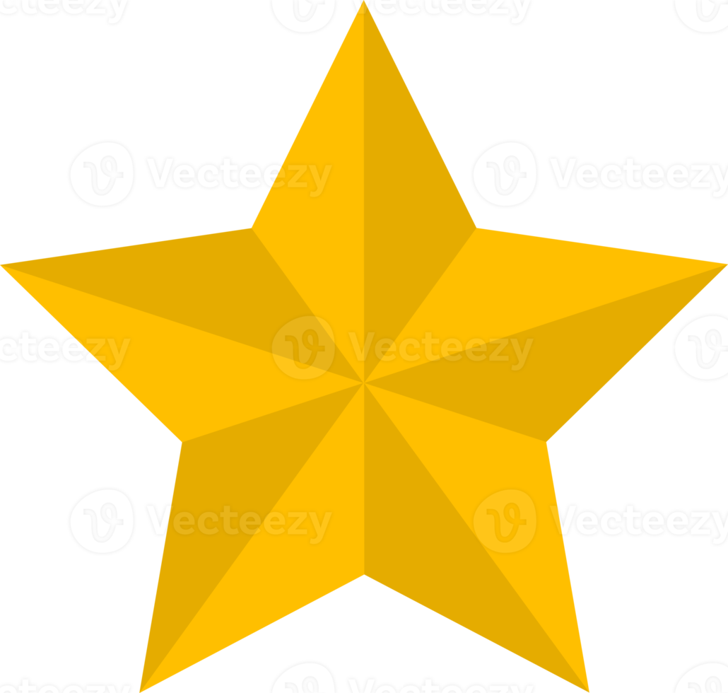 Yellow shiny star icon png