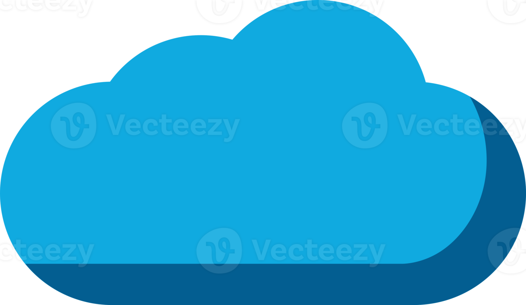 Blue cloud sky doodle png