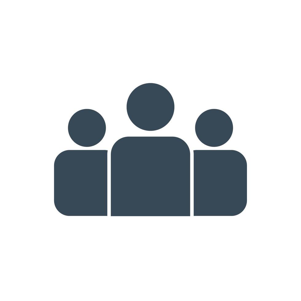 Group of people icon stock illustration vector