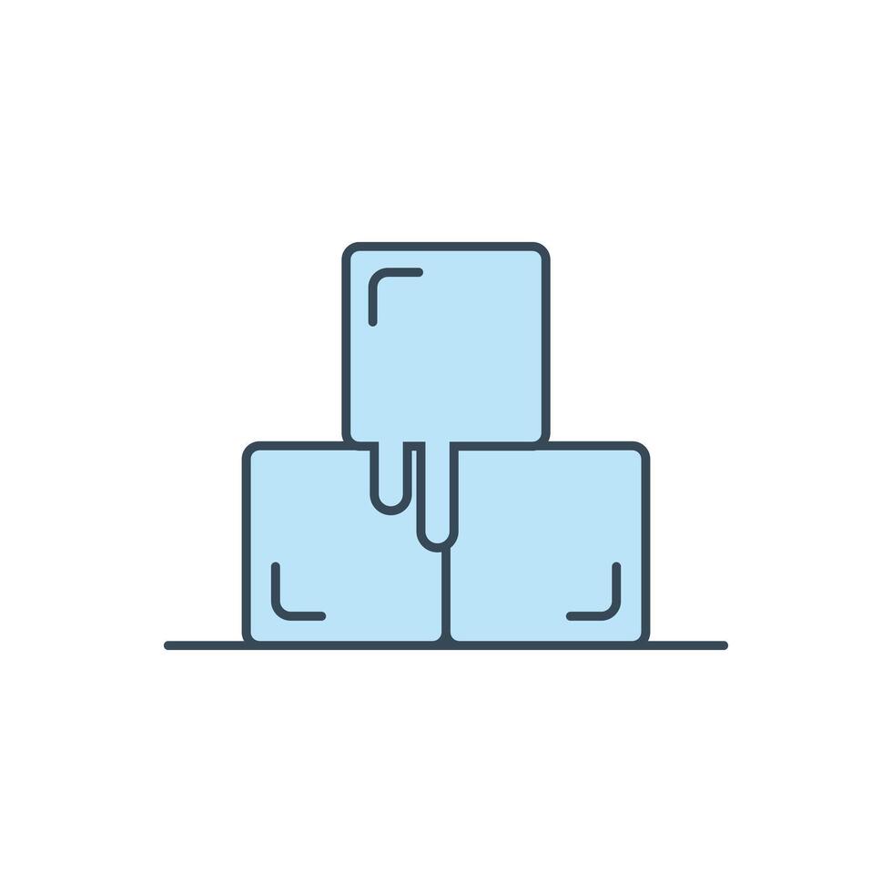 ice tube icon vector