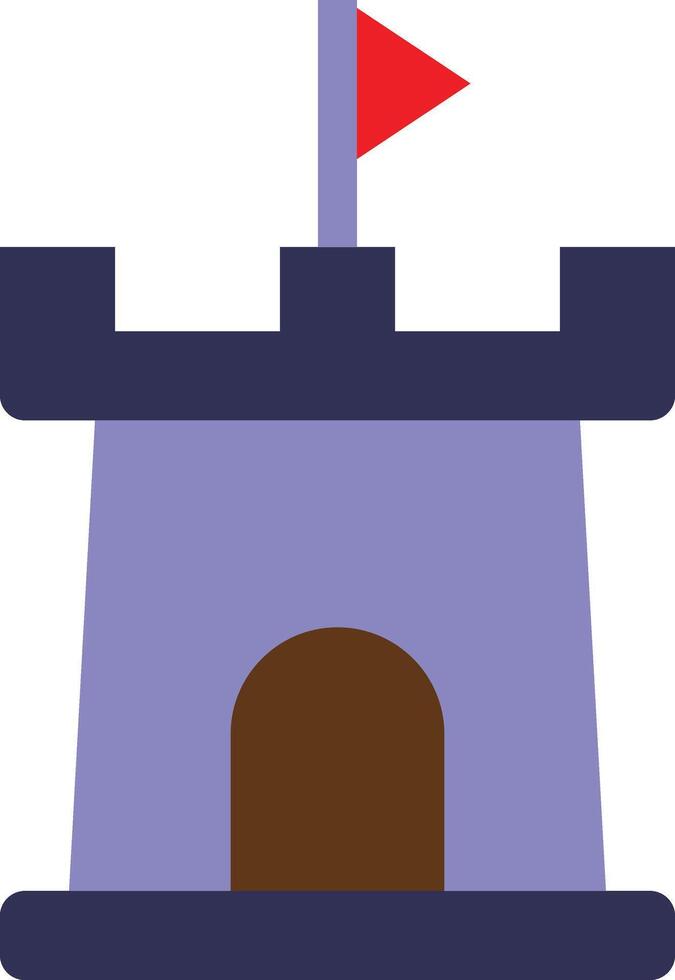 Holiday Castle Building Fortress vector