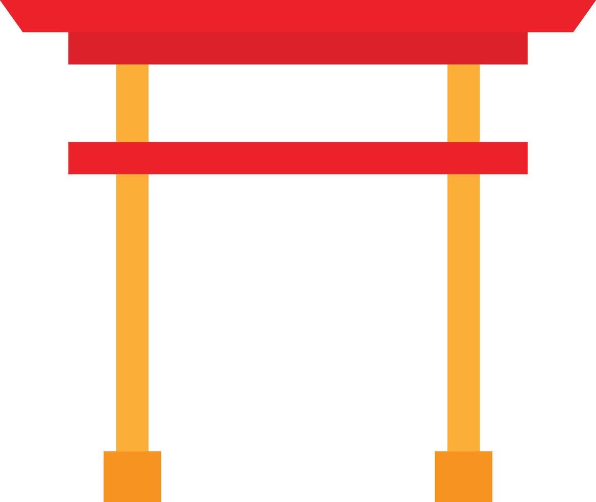 Torii Gate Lanmark Vacation vector