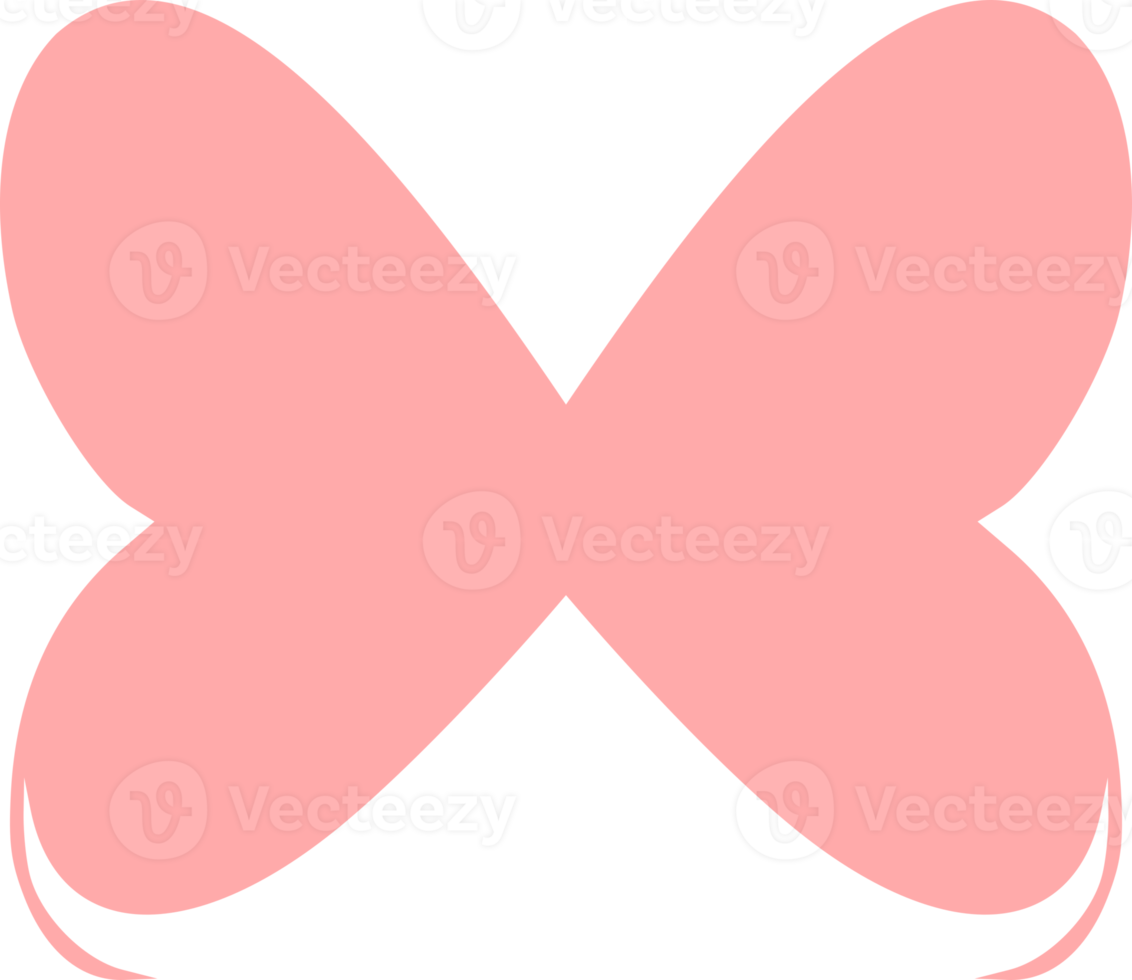 Pink butterfly flying doodle icon png