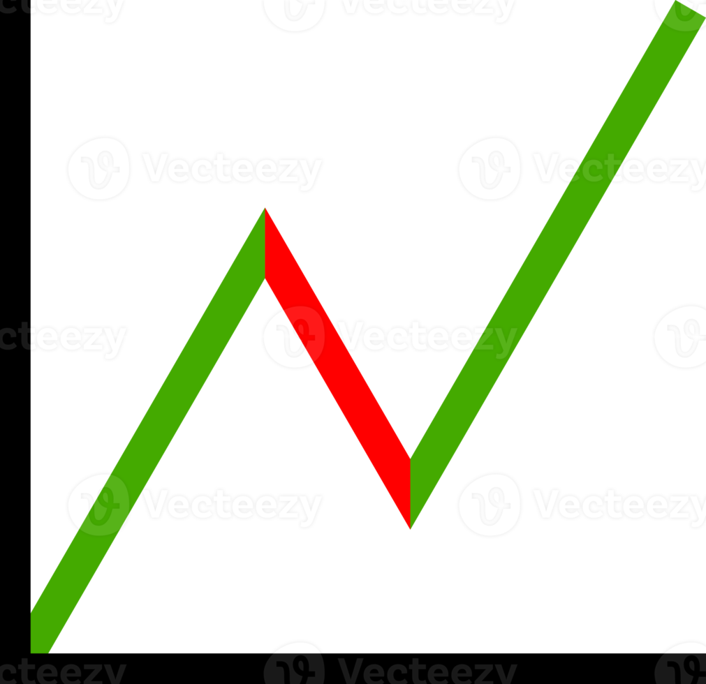 Line chart graph up icon png