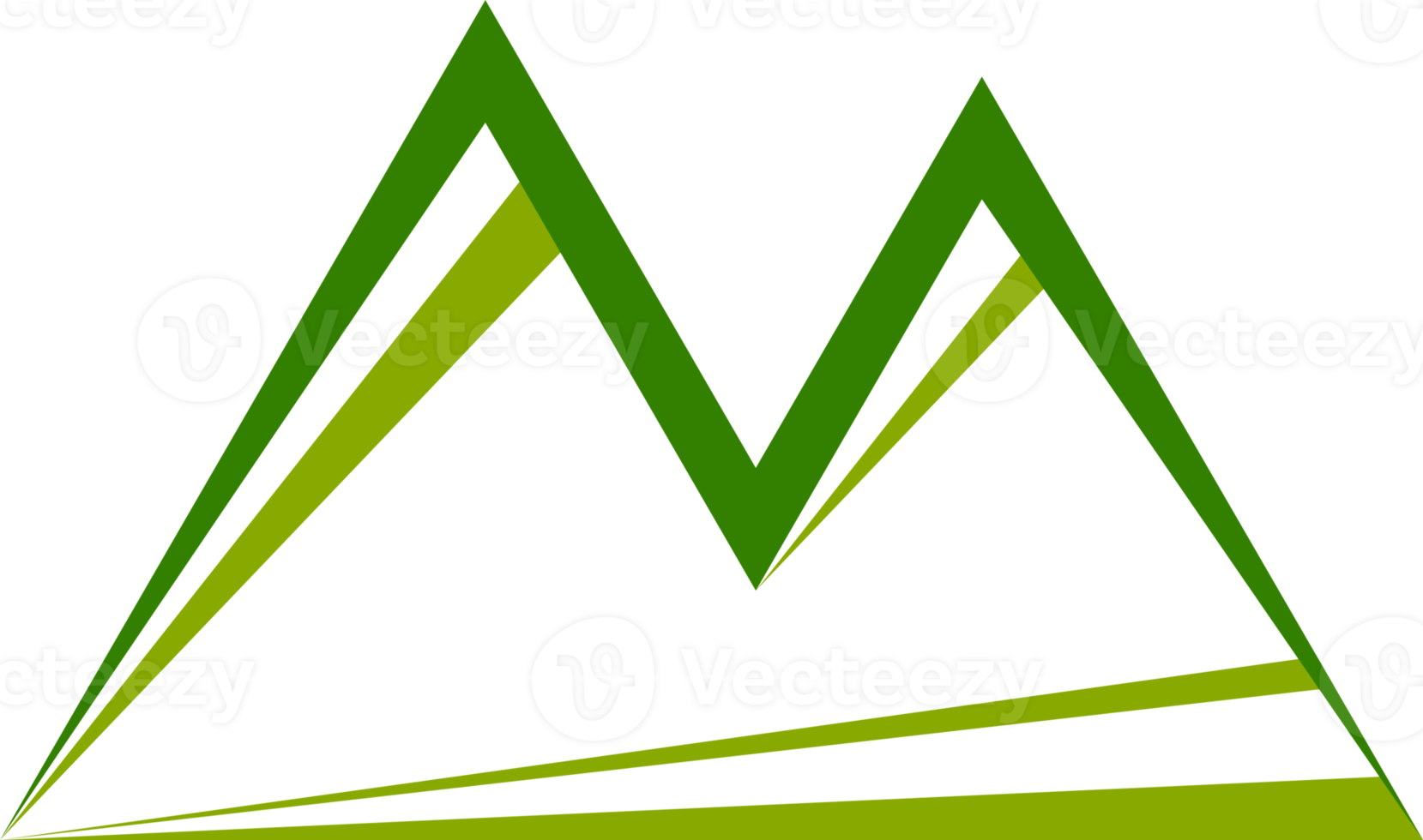 Green line Green line triangle mountain abstract icon png