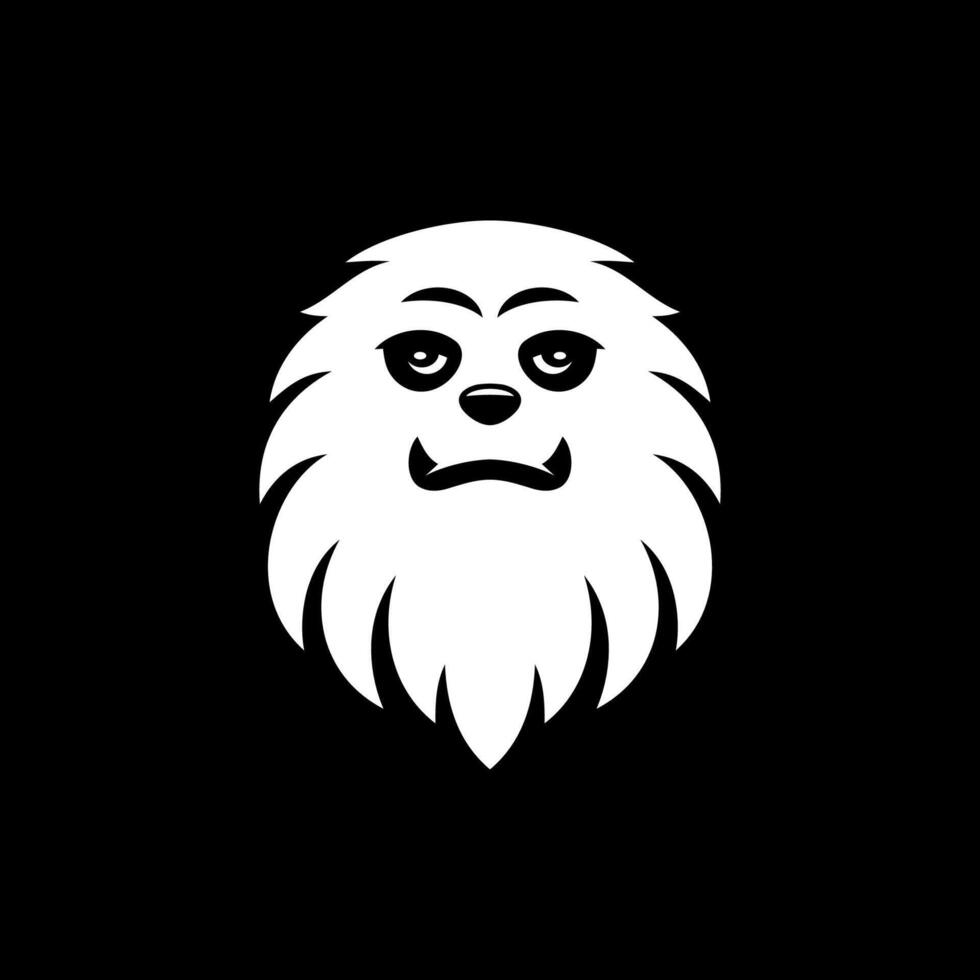 Frozen Beast Yeti Head Design vector