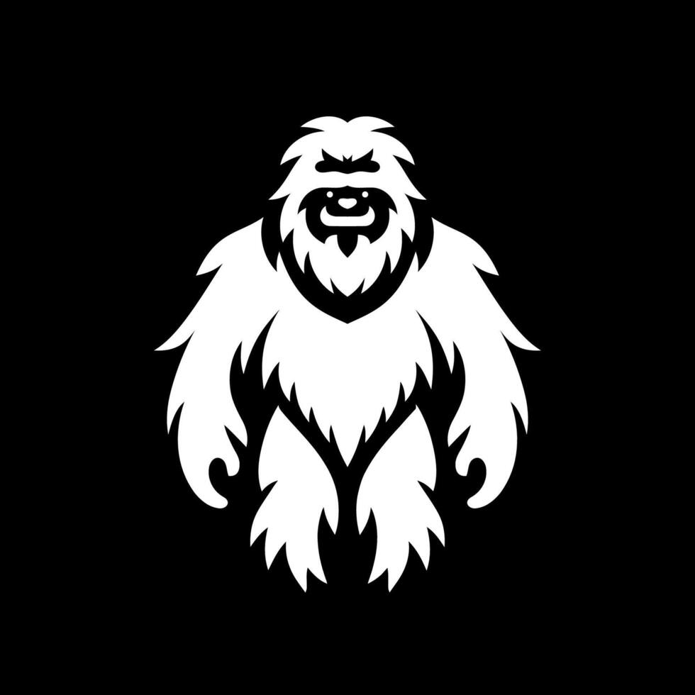 Cold Yeti Face Logo vector