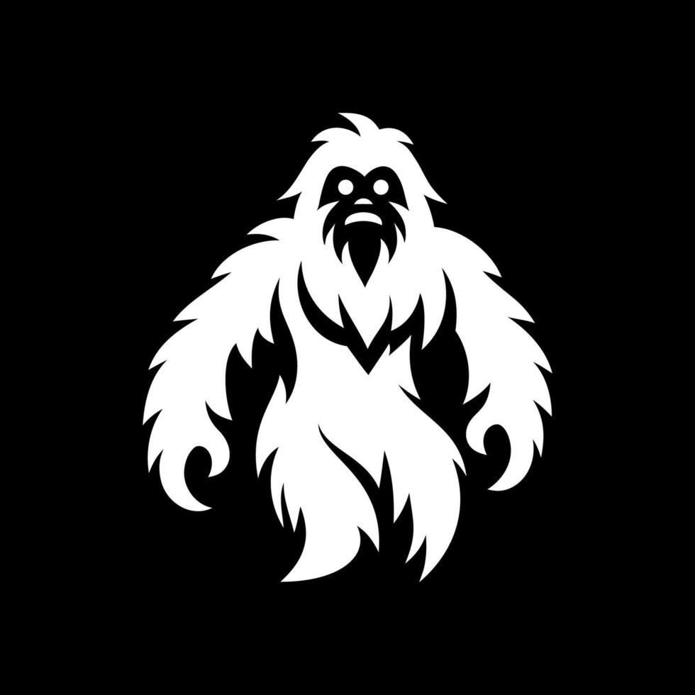 Angry Monster Yeti Head Logo vector