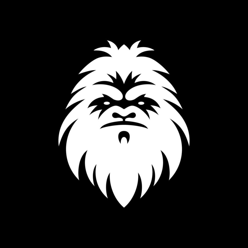 Sharp Line Yeti Head Logo vector