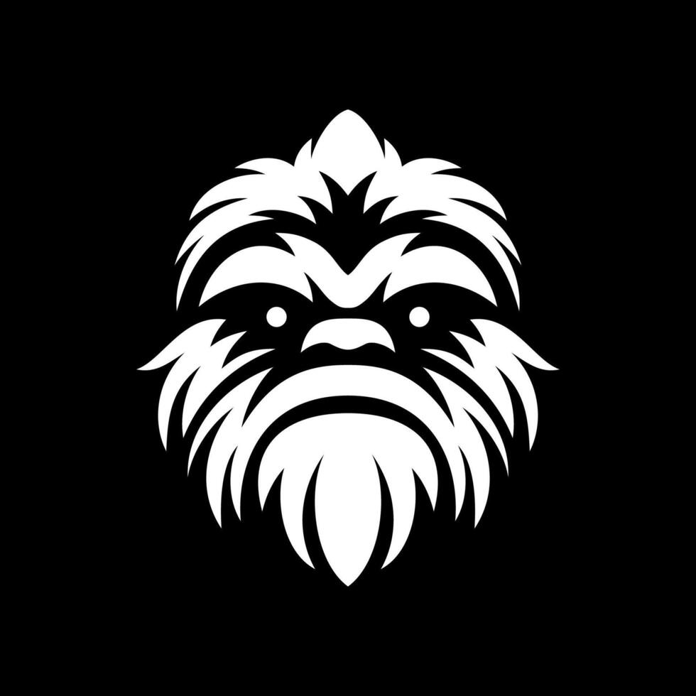 Modern Yeti Mascot Head Logo vector