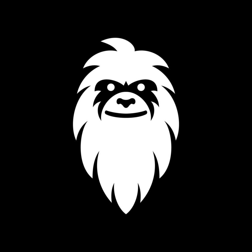 Iconic Yeti Face Head Logo vector