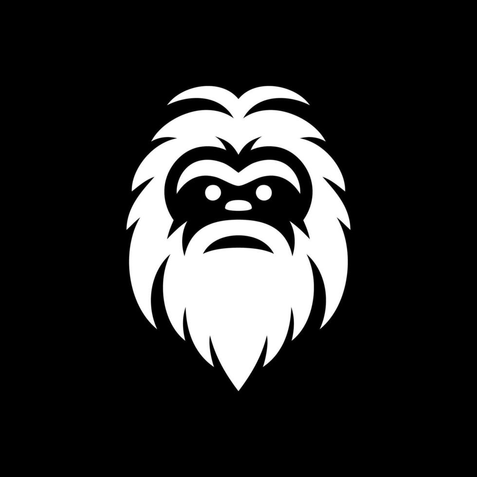 Yeti Head Logo for Apparel vector