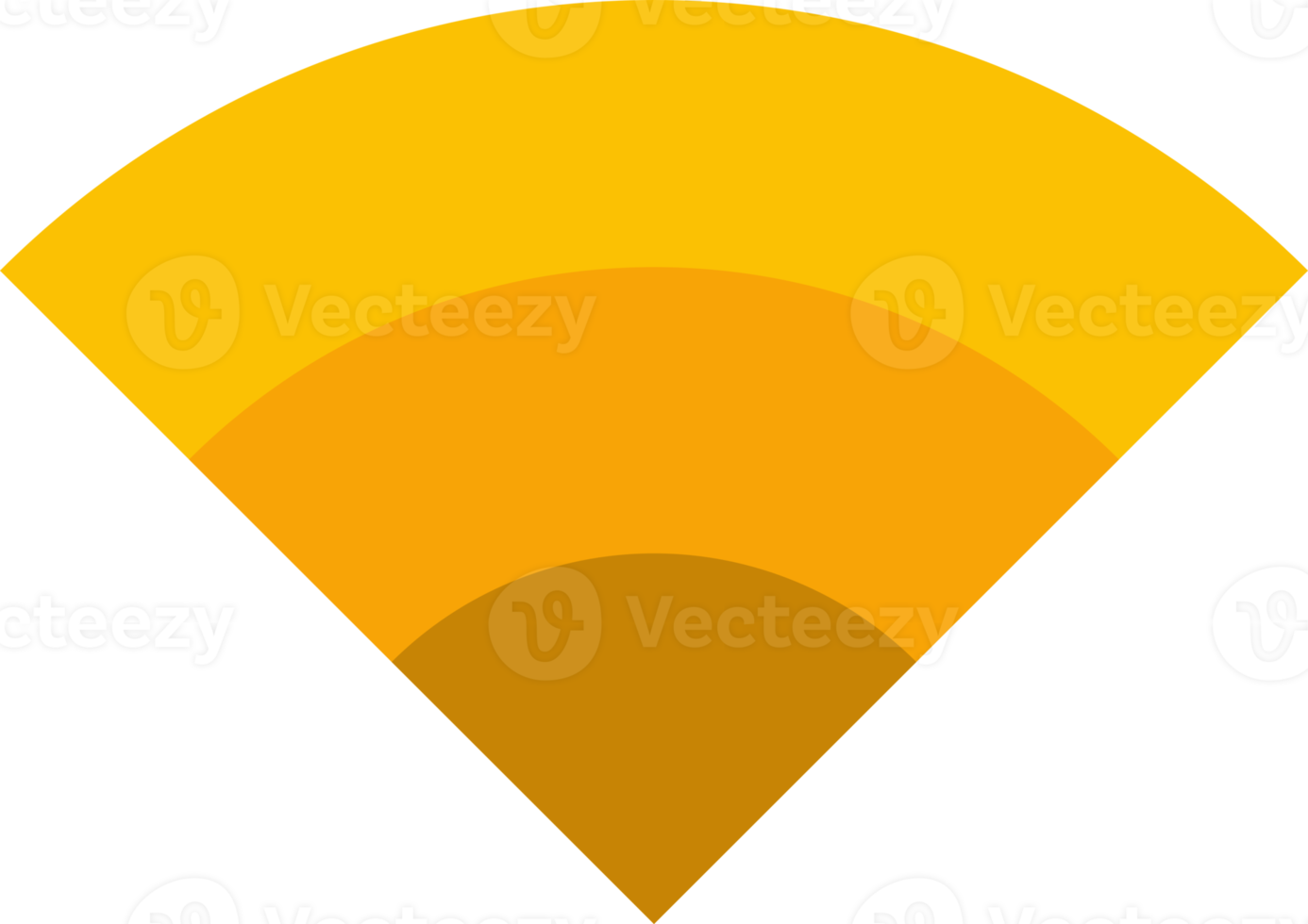 Yellow wifi sign icon png