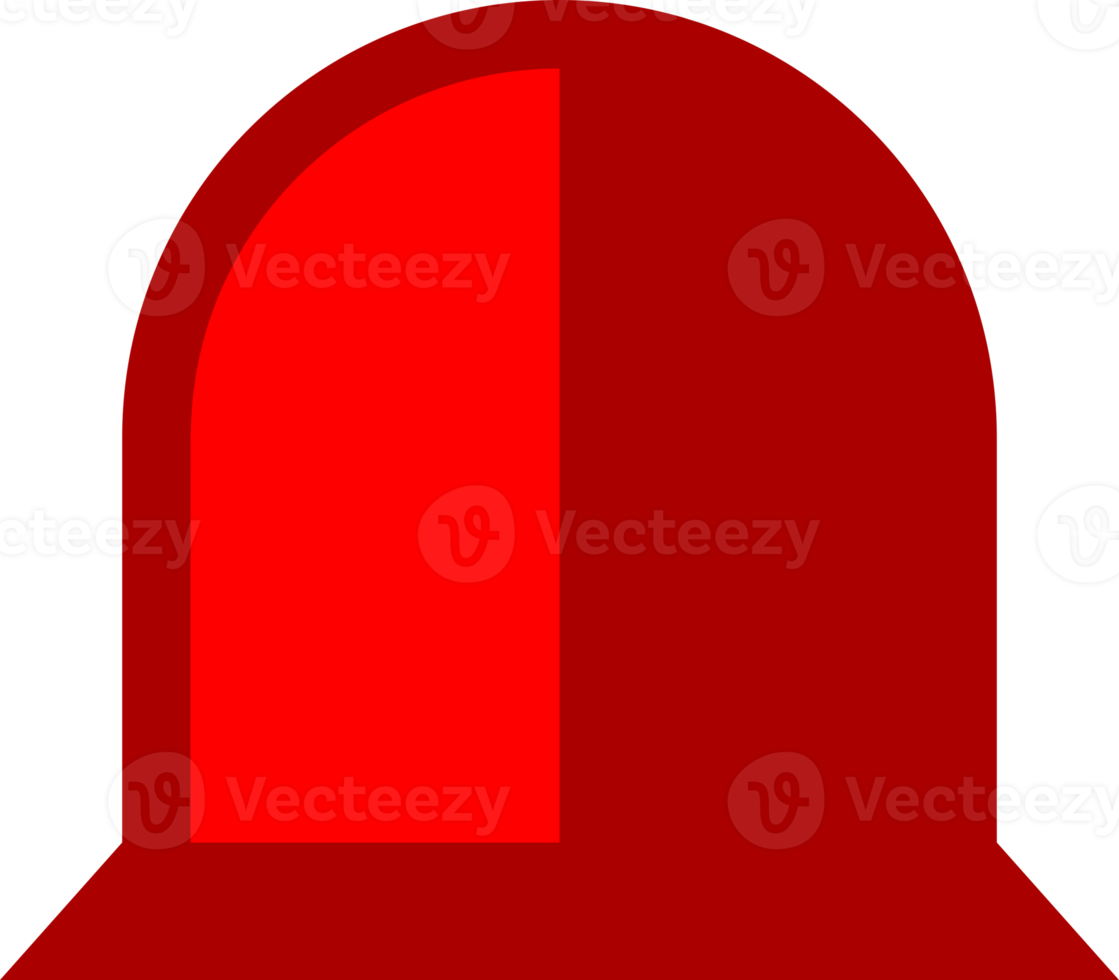Red siren emergency fighing light icon png