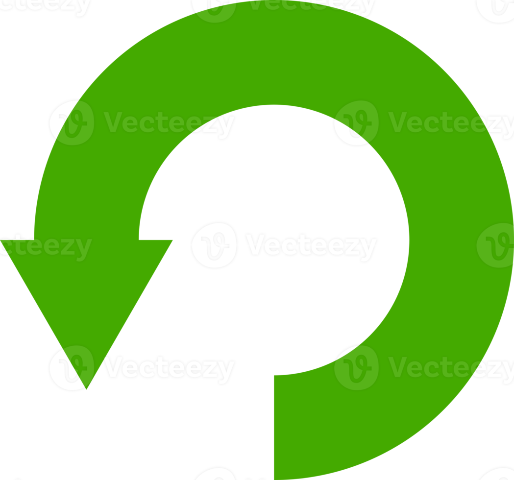 Green arrow circle icon png