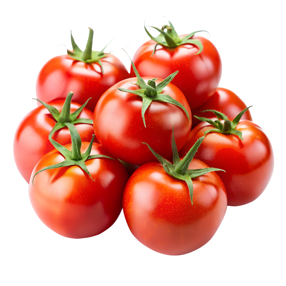 Tomatoes red color with transparent background png
