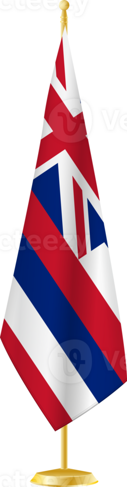Hawaii flag on a flag stand png