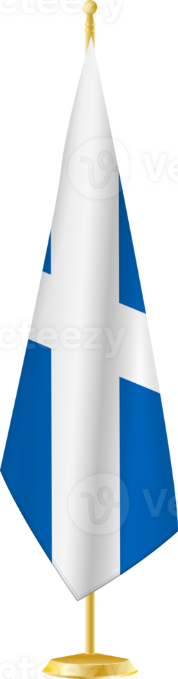 Scotland flag on a flag stand png