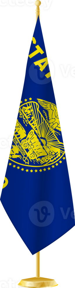 Oregon flag on a flag stand png