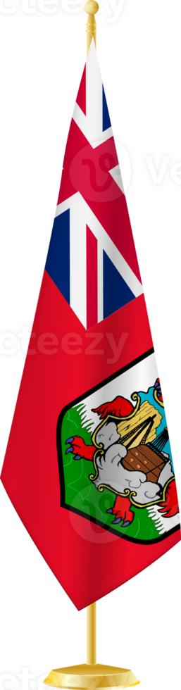 Bermuda flag on a flag stand png