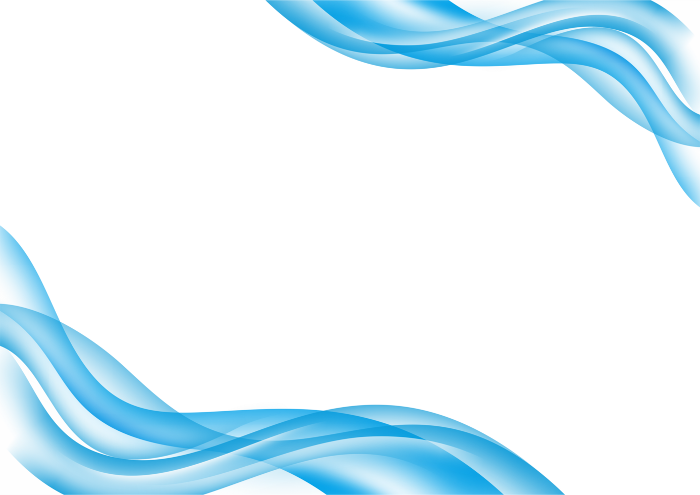 MINIMALIST FRAME BORDER WAVE ABSTRACT BACKGROUND LIGHT BLUE CYAN SIMPLE ELEGANT png
