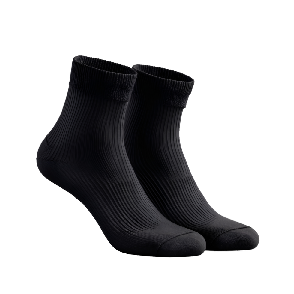 Black Socks on Transparent Background png