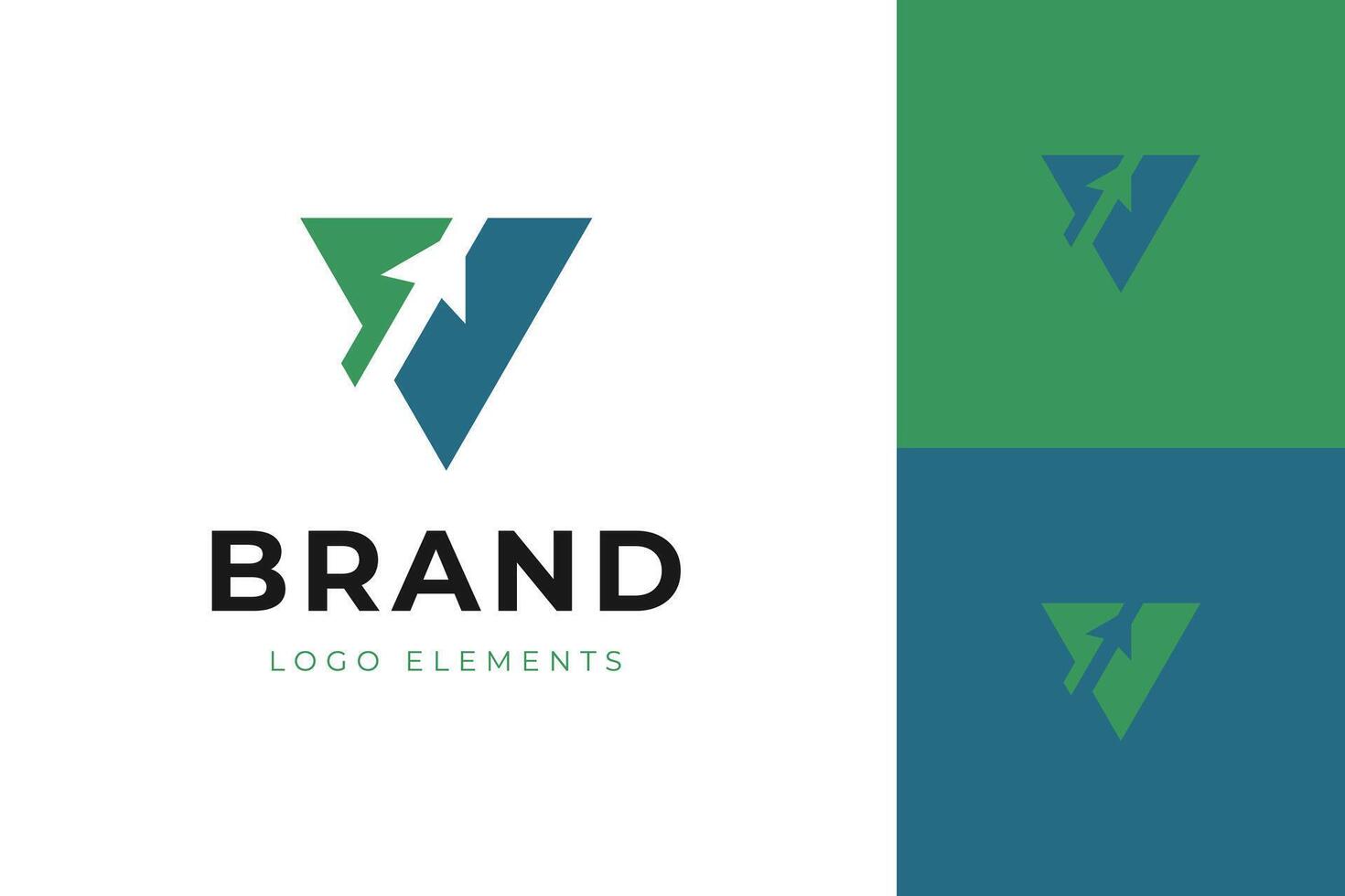 Growth business logo design with arrow graphic for financial logo template vector