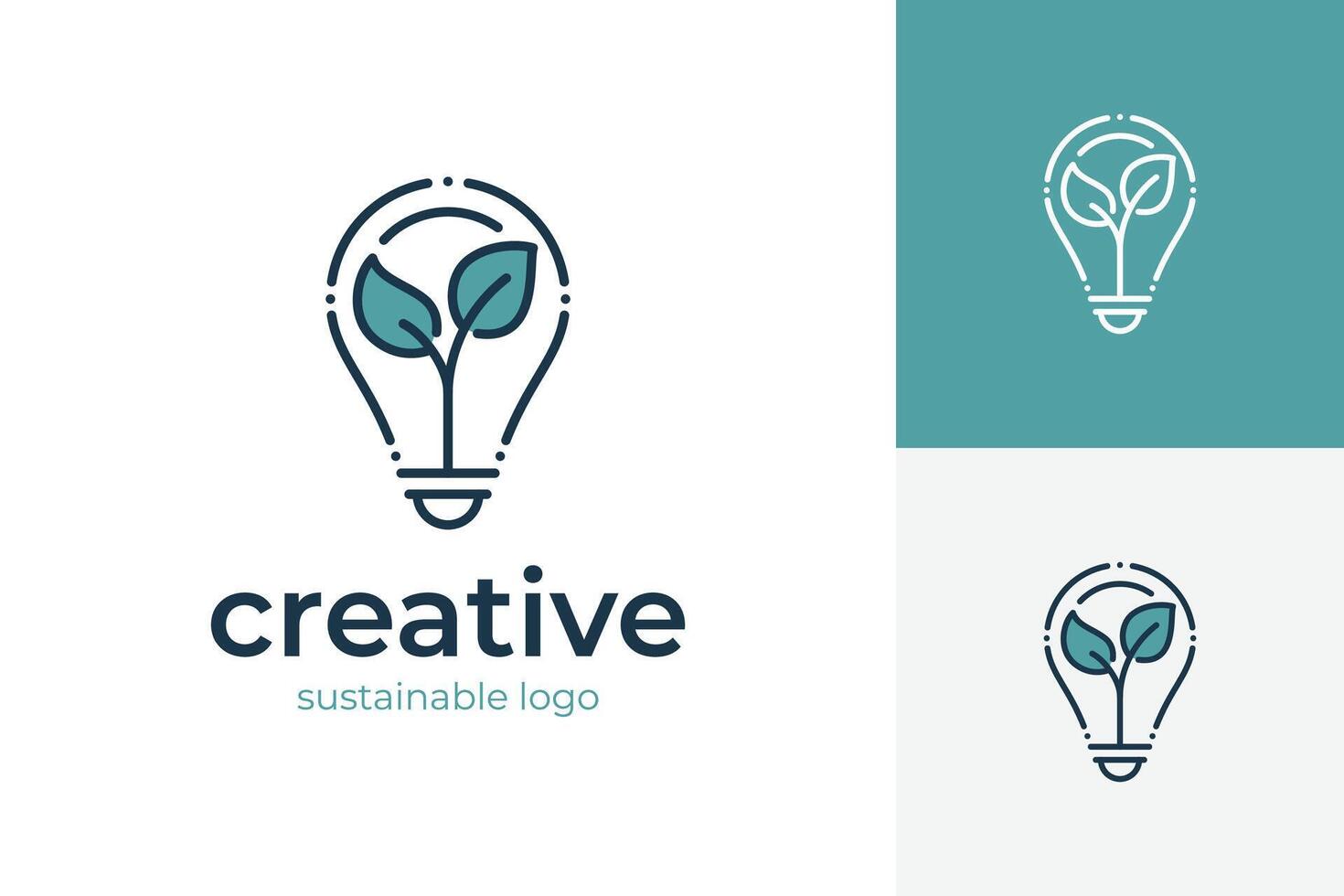 Sustainable logo icon for ecological power energy design concept, graphic symbol illustration vector