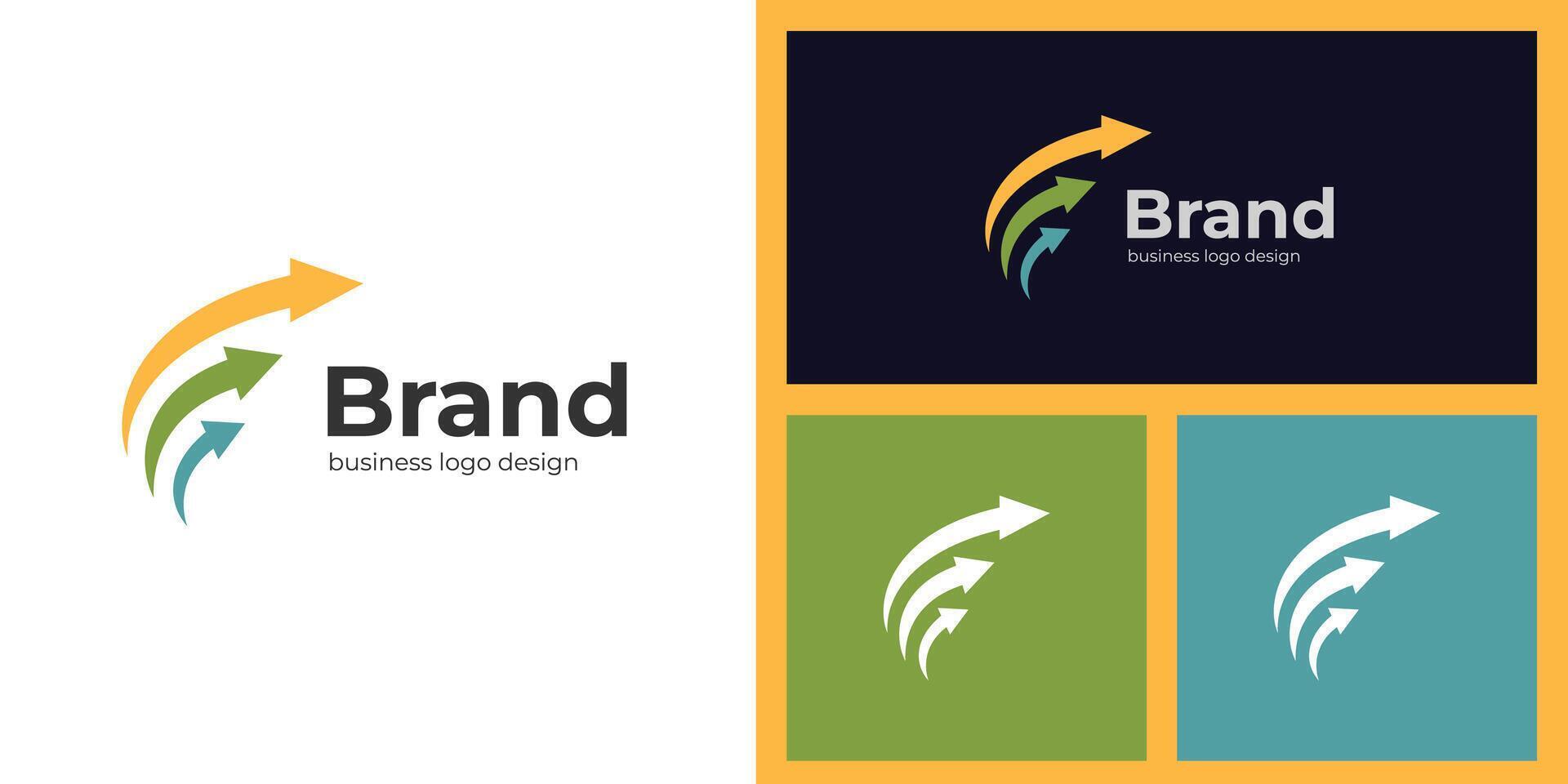 arrow fast logo design concept, Arrow right icon for financial, logistic delivery logo template vector