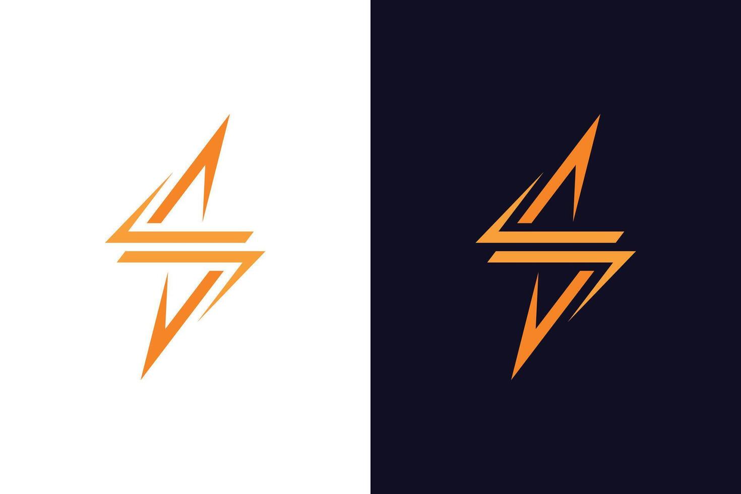 Abstract letter s electrical identity logo. thunderbolt flash energy logo design for power lightning symbol vector