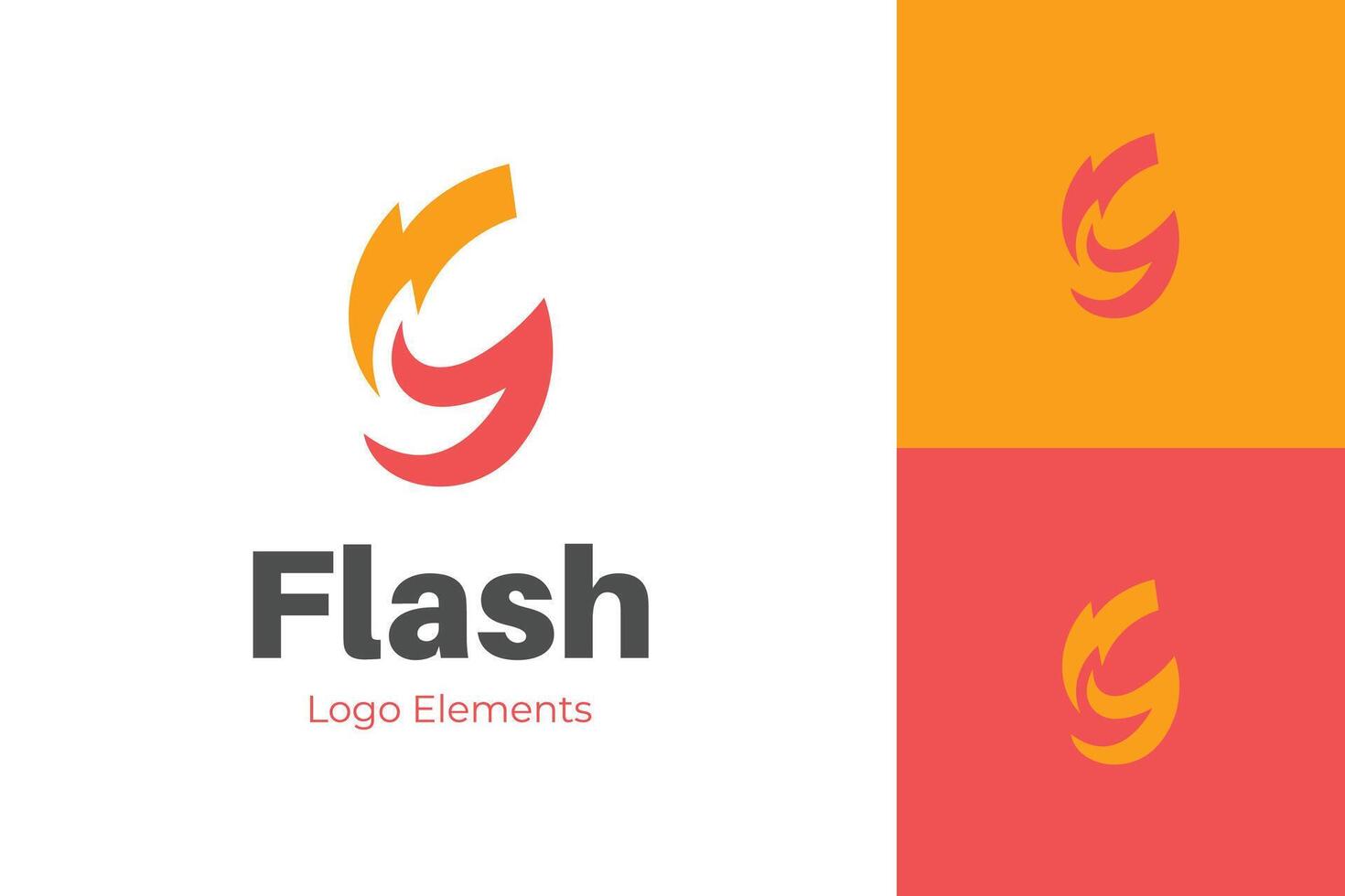 Thunderbolt flash energy logo icon design. Abstract letter g electric identity logo. for power lightning symbol, graphic illustration vector