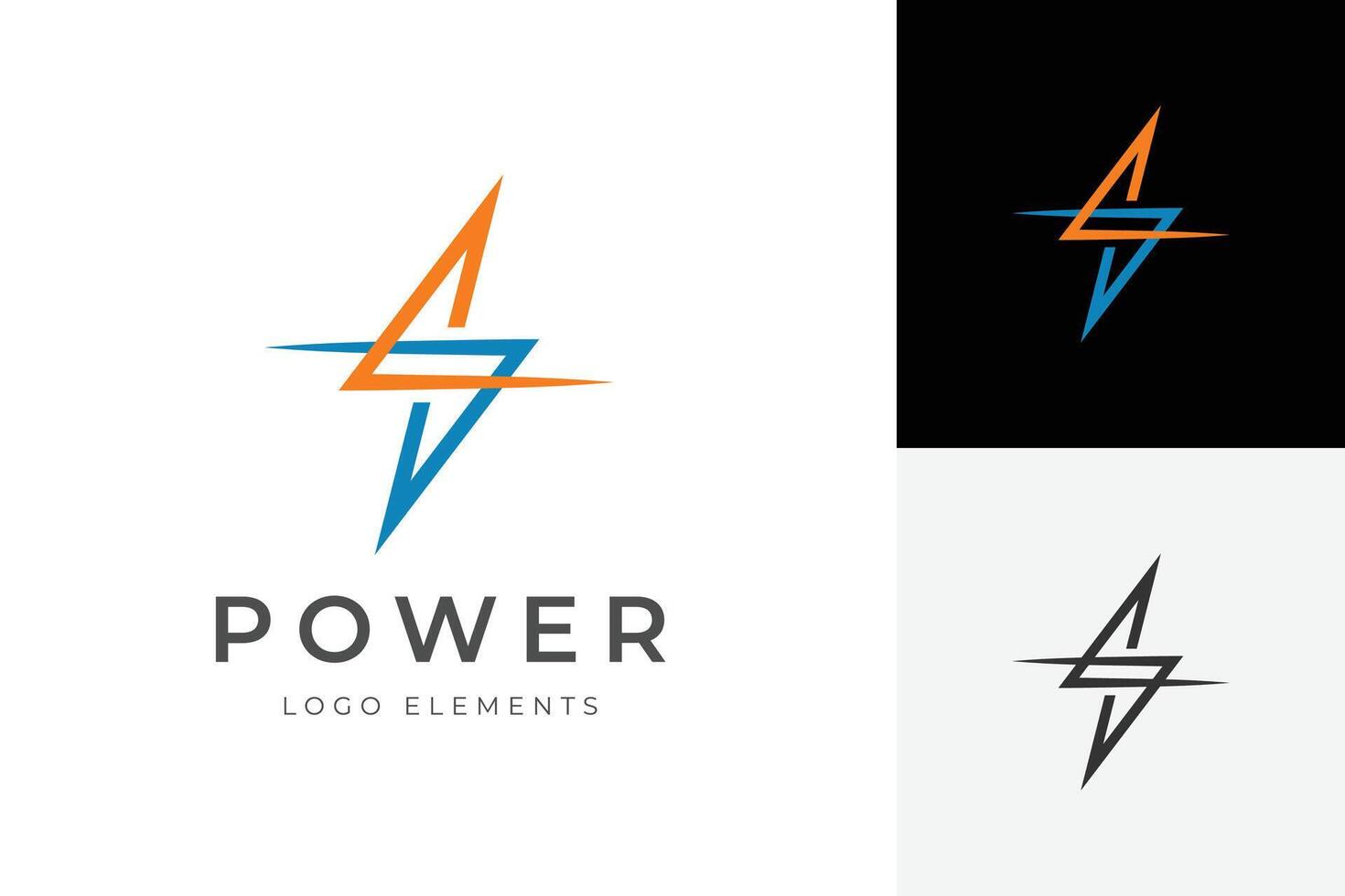 Abstract letter s electrical identity logo. thunderbolt flash energy logo icon design for power lightning symbol, graphic illustration vector