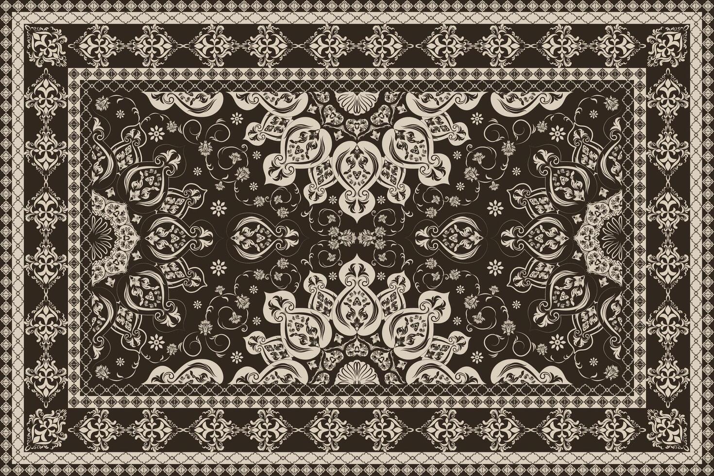 Transform your projects with this beautiful damask pattern file, perfect for adding elegance vector