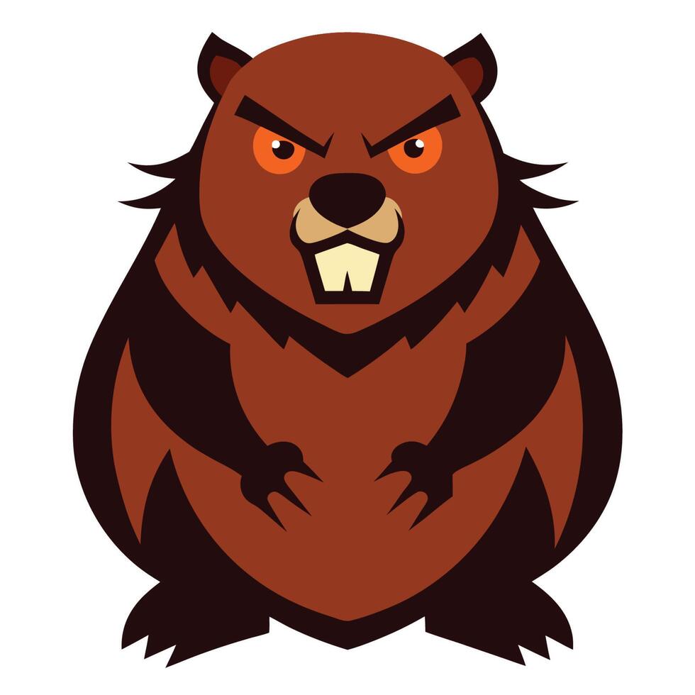 Playful Bear Face Design vector