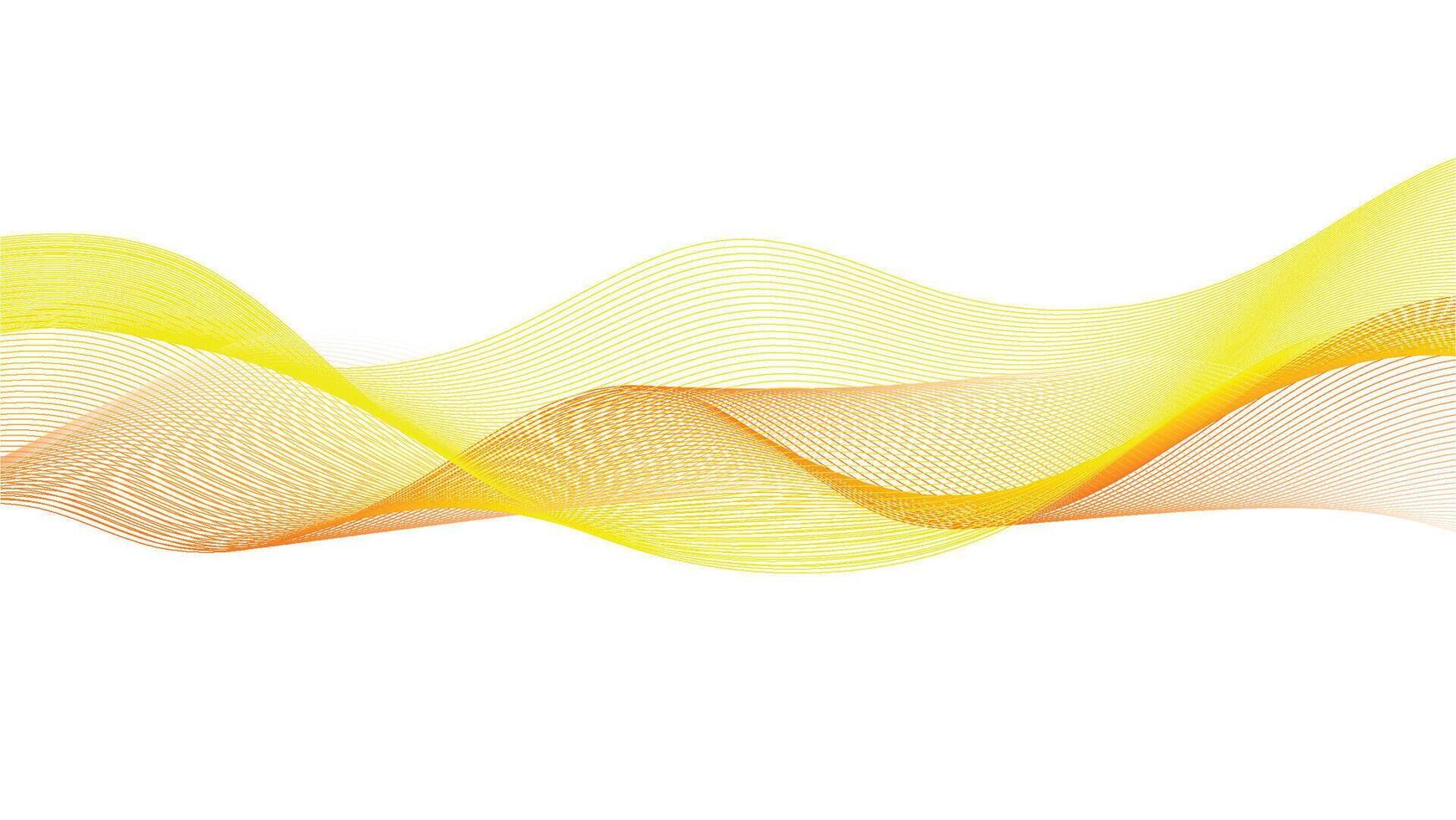 Flowing Wave Pattern with Warm Tones on White Background vector