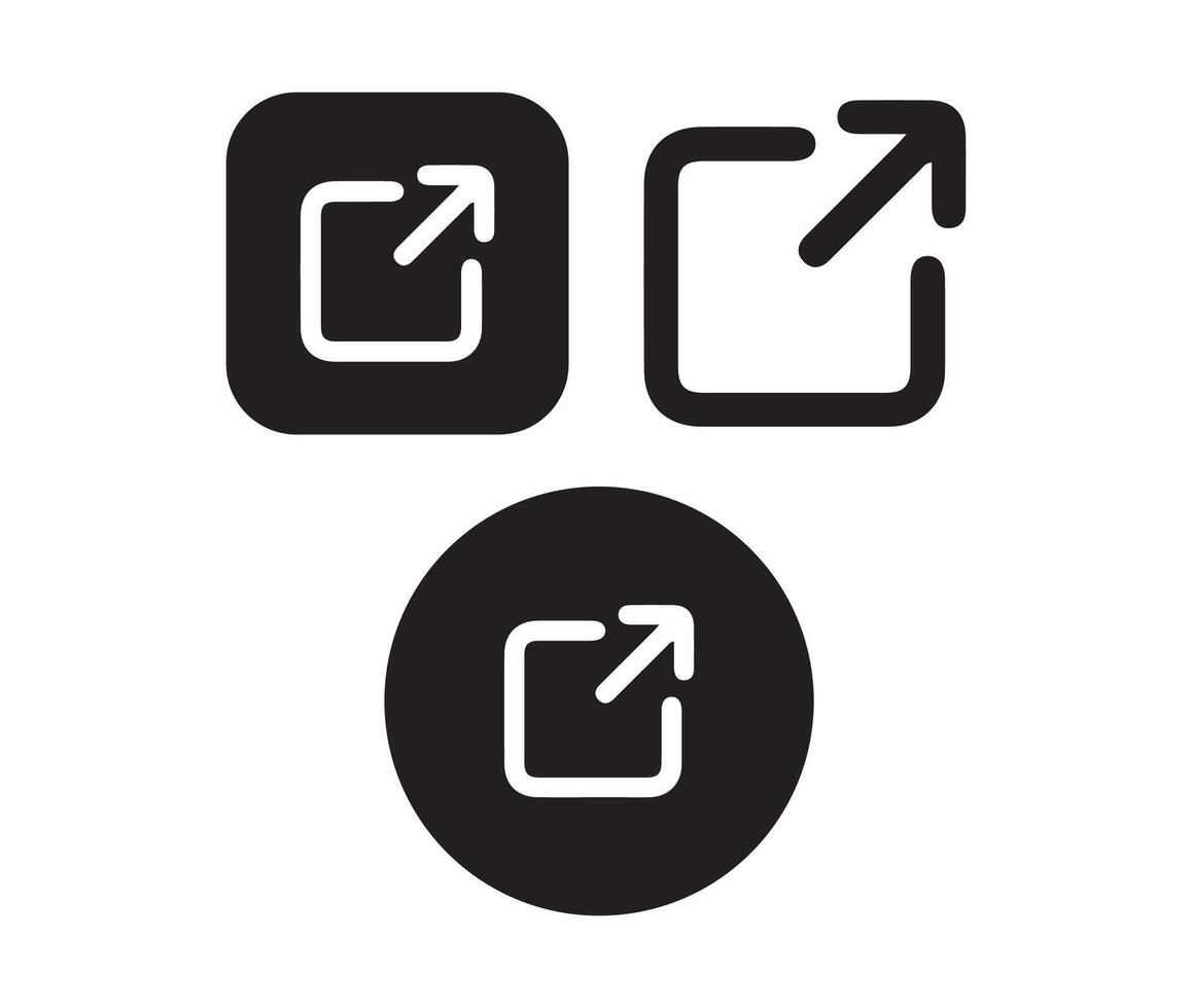 Share arrow symbol collection vector