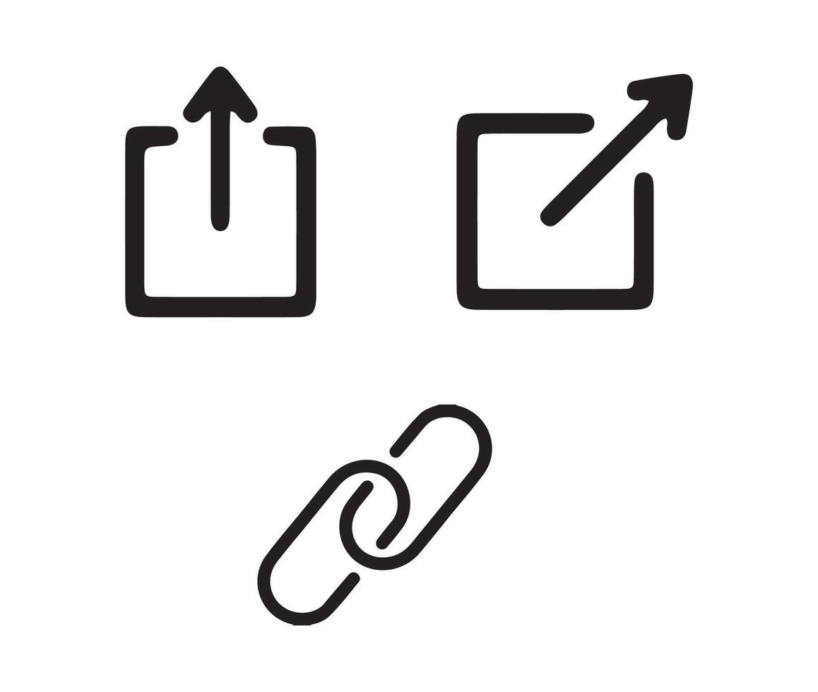 share, link icon vector