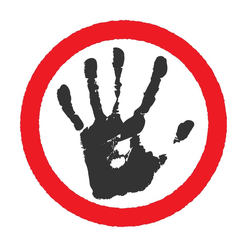 STOP no entry road sign icon shape set. Traffic Prohibition logo symbol. illustration image. Isolated on white background. Not allowed direction sign. No trespassing. Do not enter. Grunge stamp vector