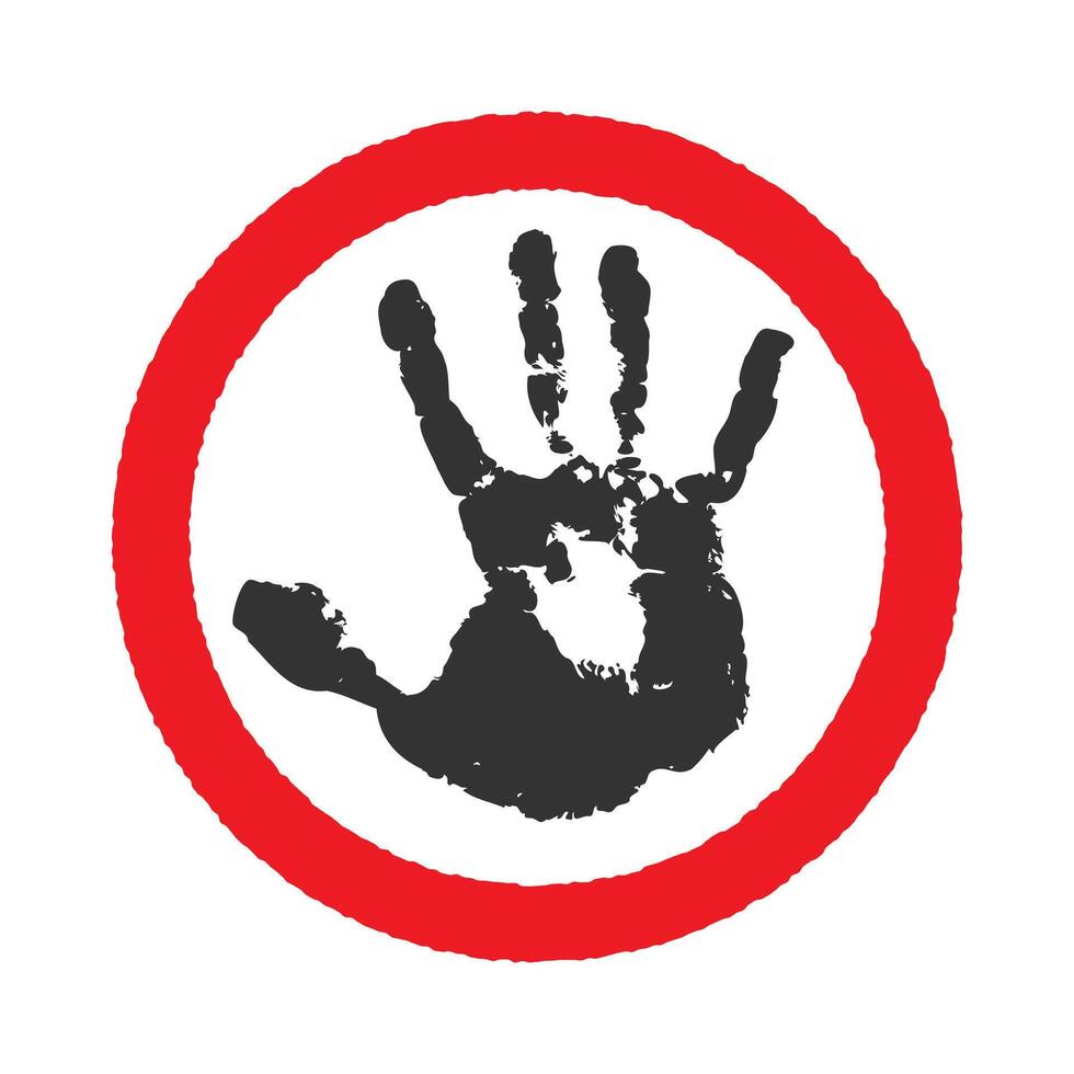 STOP no entry road sign icon shape set. Traffic Prohibition logo symbol. stop illustration image. Isolated on white background. Not allowed direction sign. No trespassing. Do not enter. Grunge stamp vector
