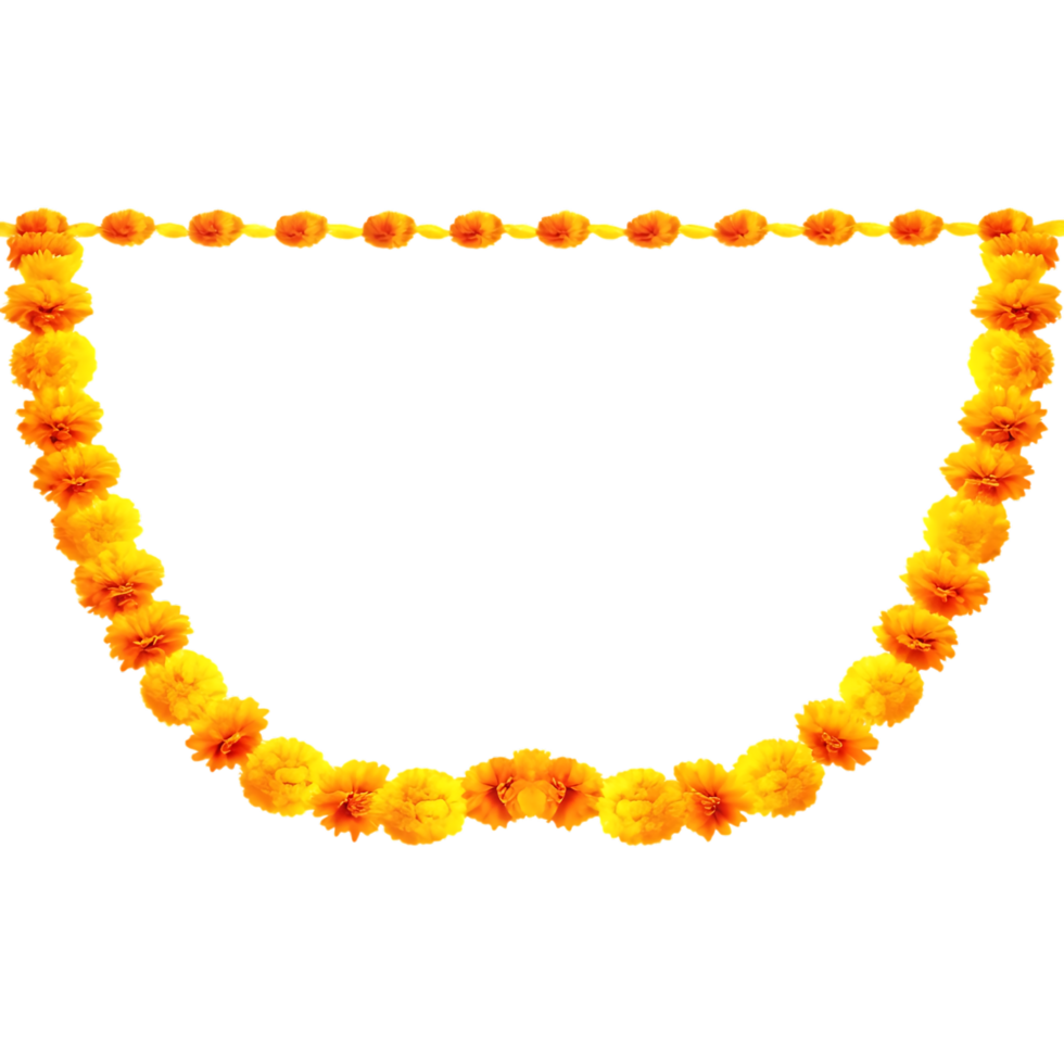 Vibrant Marigold Welcome Arch png